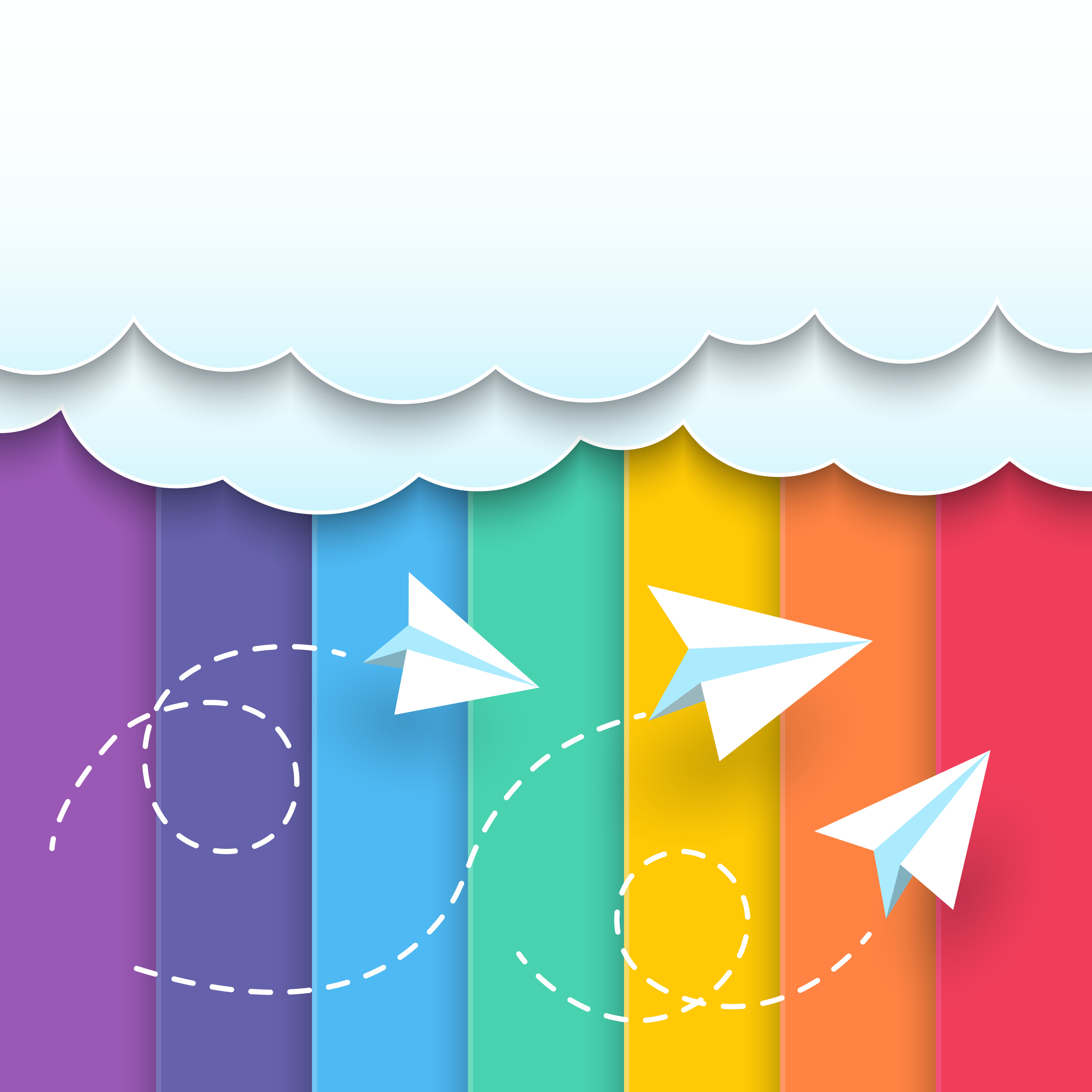Preview for Rainbow-paper-plane-illustration-backgrounds-e1398