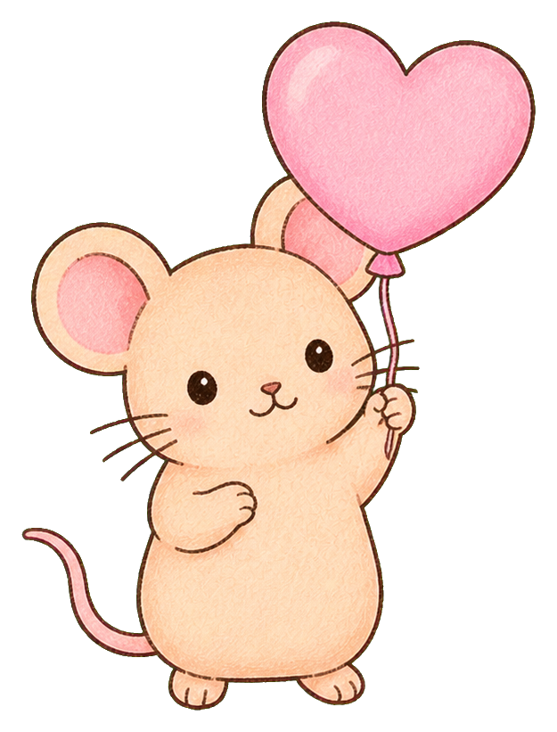 Preview for Mouse With Balloon Sticker