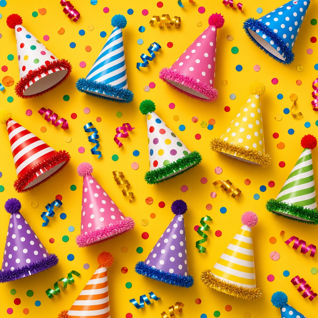 Preview for Birthday Party Hats Background