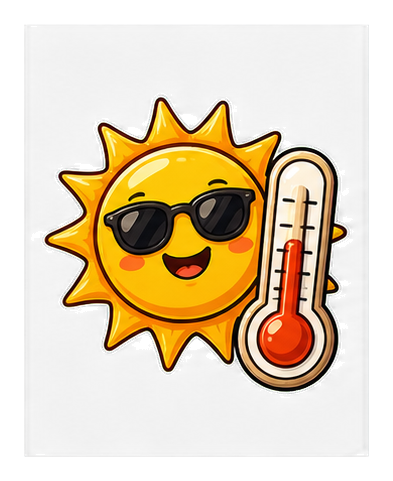 Preview for Sunny Thermometer Sticker