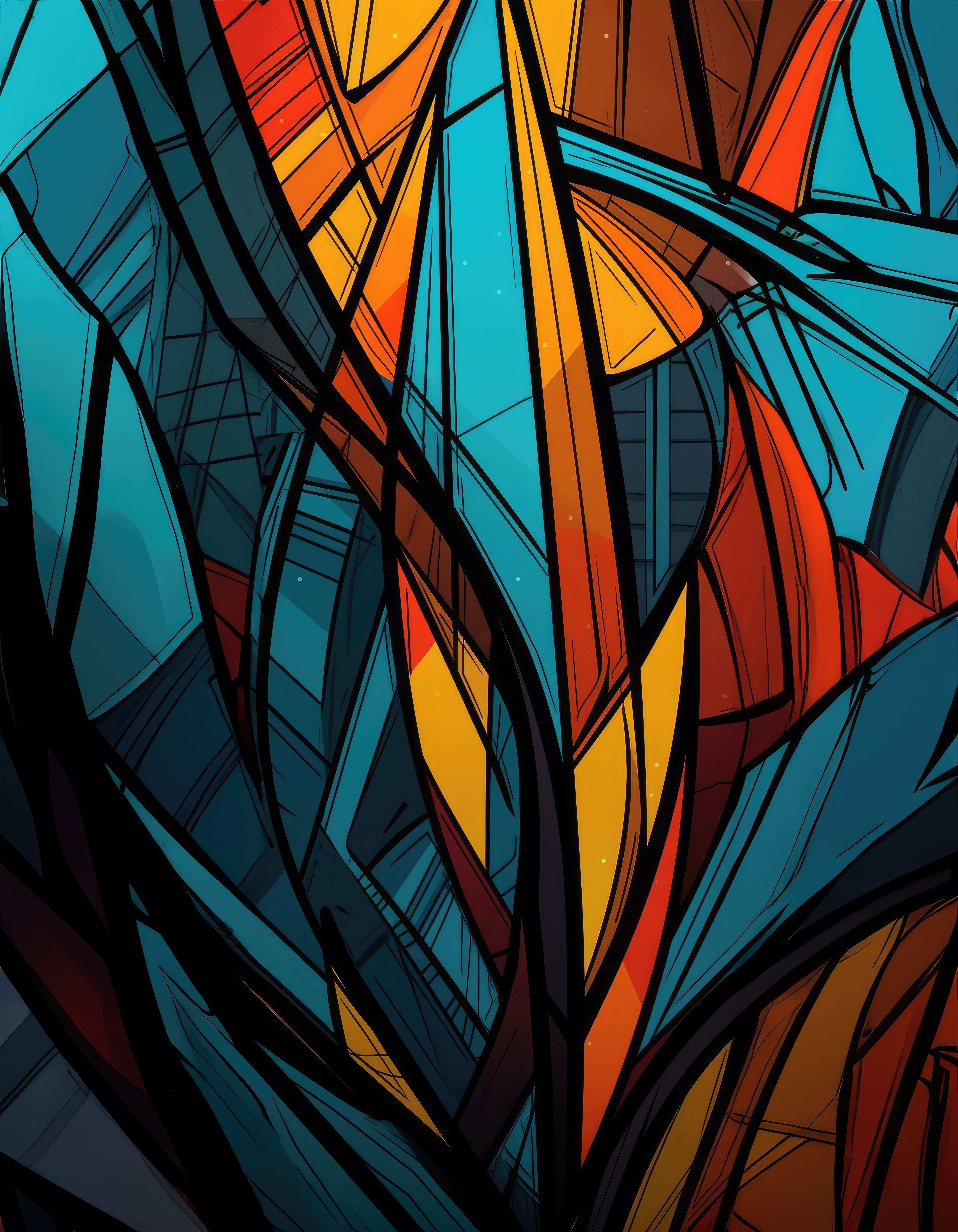 Preview for Vibrant-geometric-pattern-design-abstract-background-fb6b1