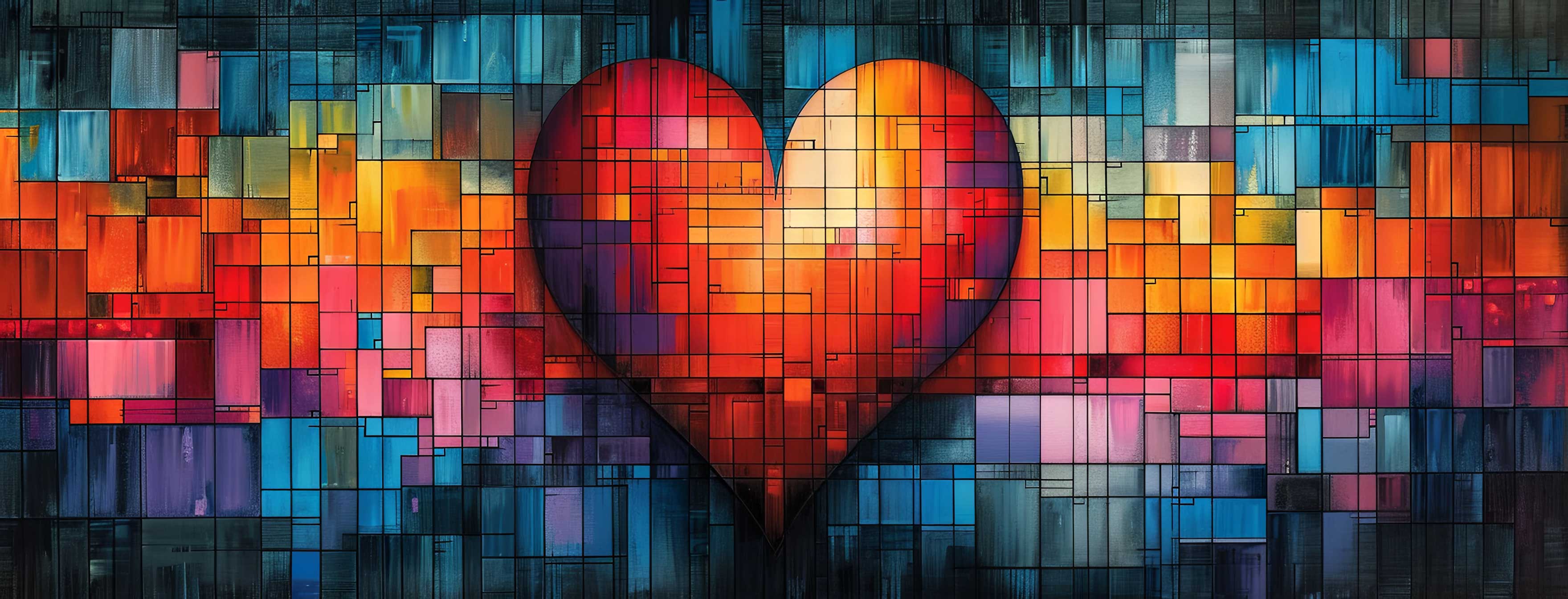 Preview for Mosaic-heart-art-heart-cover-background-c3806