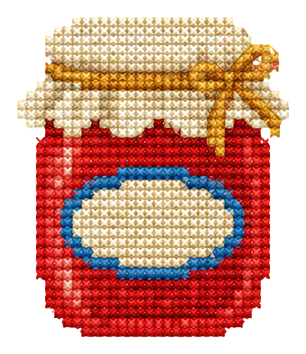 Preview for Cross Stitch Picnic Jam Jar
