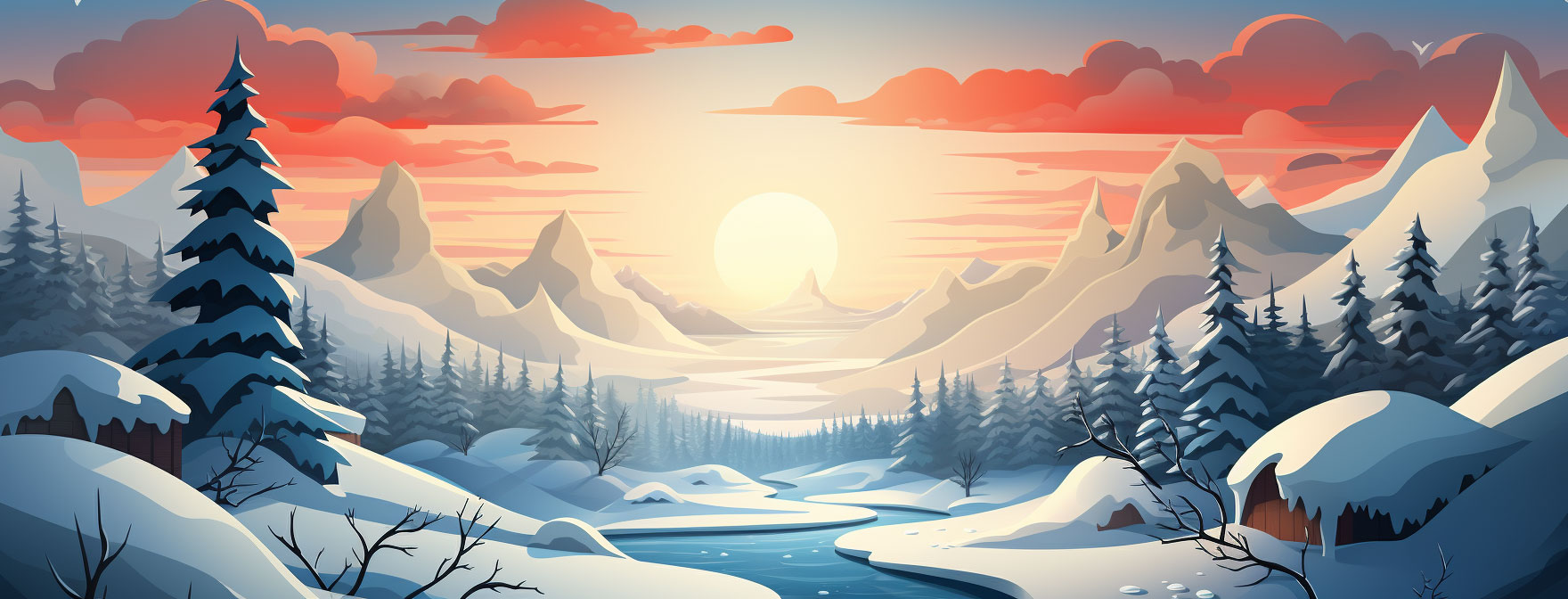 Preview for Serene-winter-landscape-illustration-christmas-cover-background-5f631