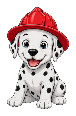 Preview for Dalmatian Firefighter Sticker