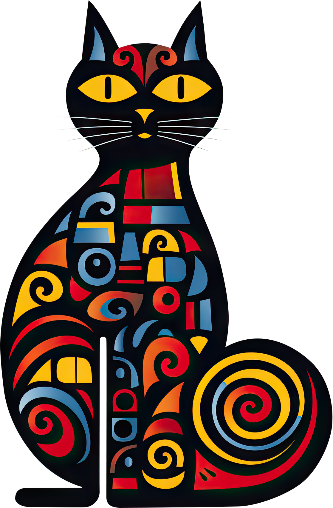 Preview for Colorful-cat-illustration-logo-animal-sticker-980c8