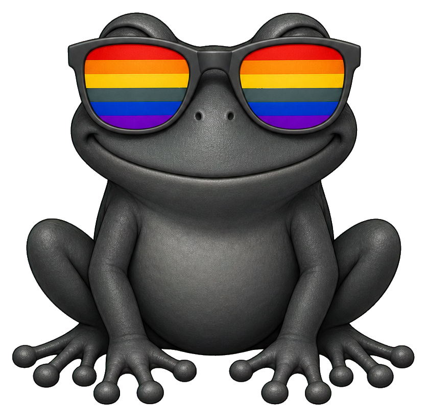 Preview for Rainbow Pride Frog Sticker