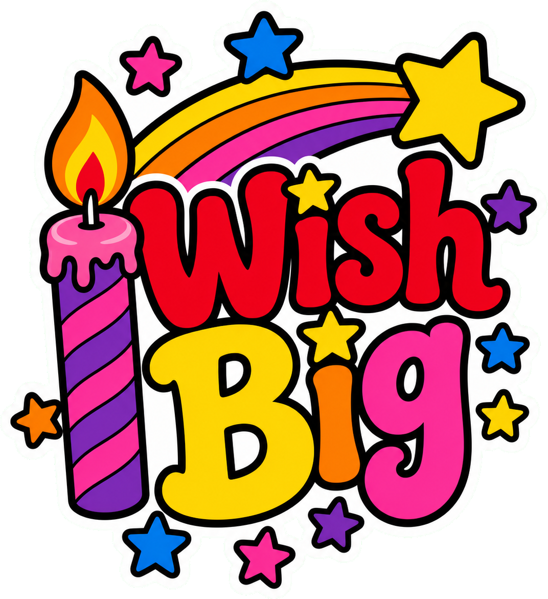 Preview for Wish Big Birthday Sticker Graphic