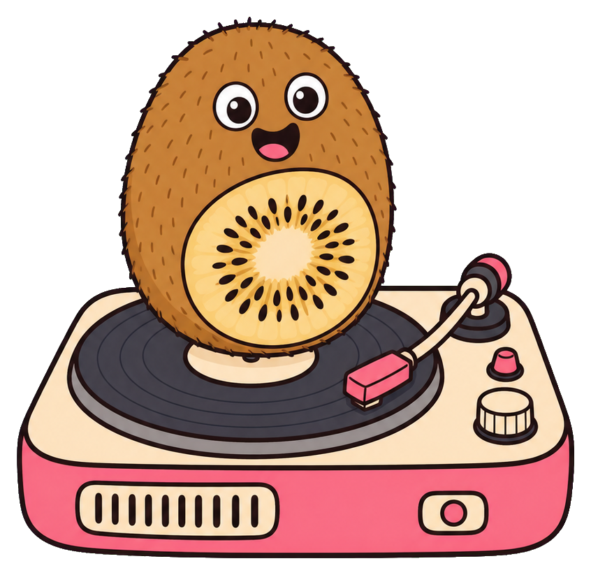 Preview for Kiwi Record Player Sticker