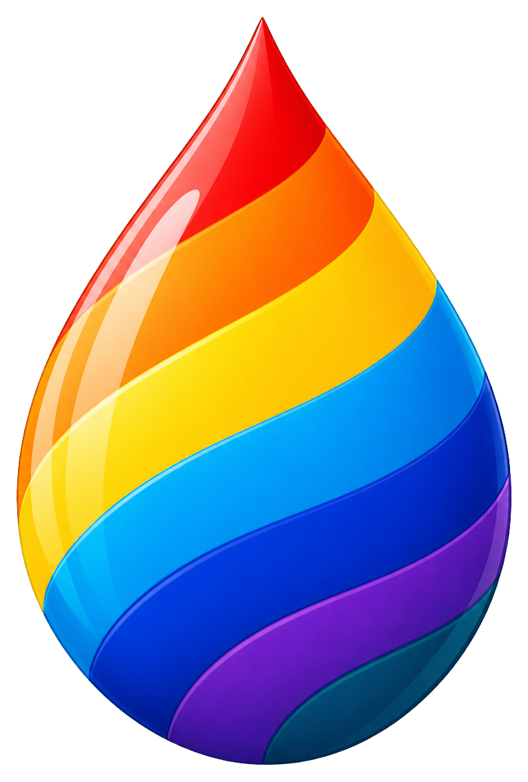 Preview for Rainbow Drop Sticker Graphic