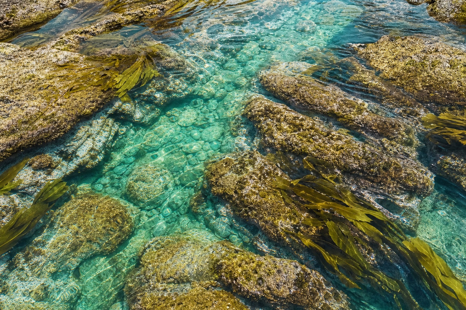 Preview for Turquoise Tidal Pool Texture Background