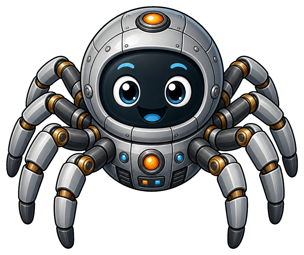 Preview for Cute Robot Spider Sticker For Pizap Designs