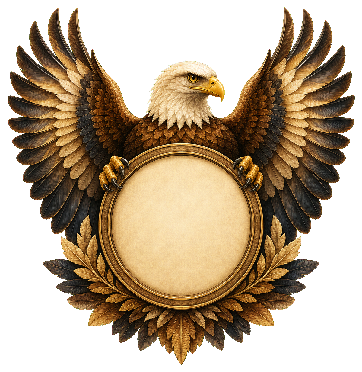 Preview for Eagle Badge Shape Blank Sticker