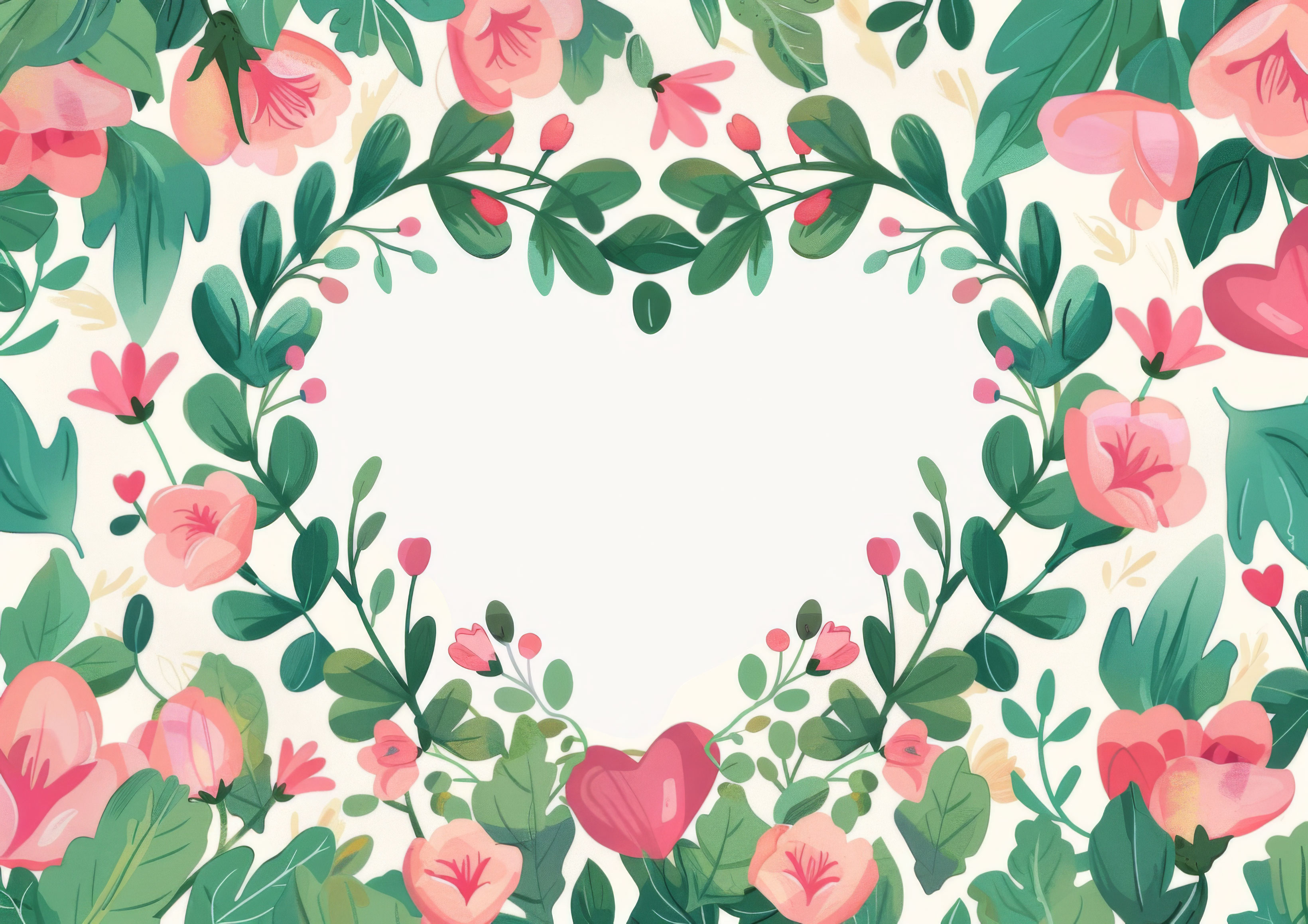 Preview for Floral-wreath-frame-mothers-day-background-d7cd5