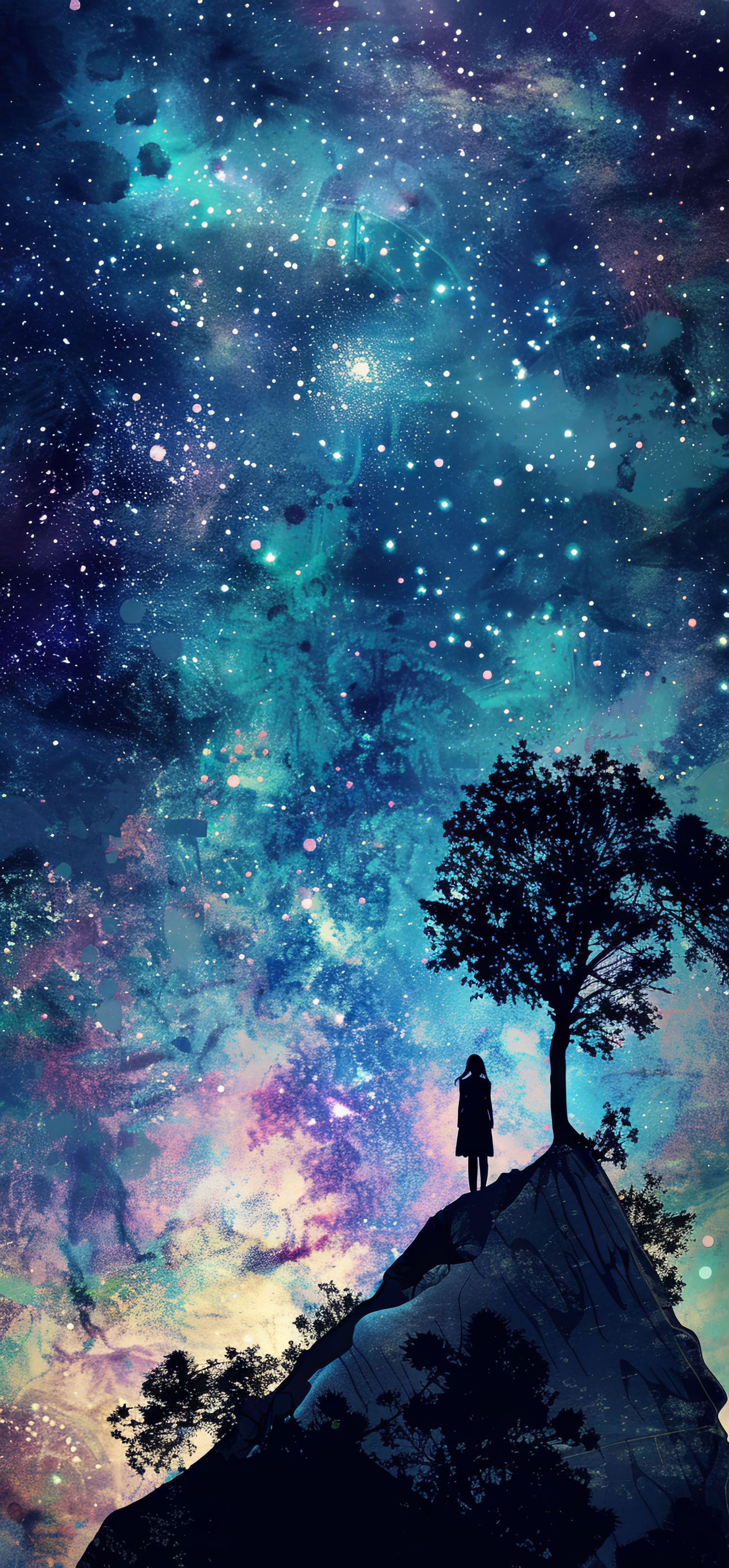 Preview for Cosmic-contemplation-under-stars-astrophotography-phone-backgrou-a12c4