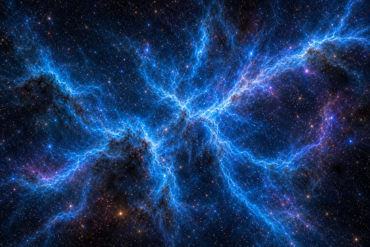 Preview for Blue Filament Cloud Cosmic Nebula Background