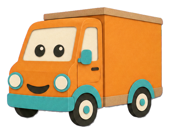 Preview for Eager Delivery Van Character Sticker