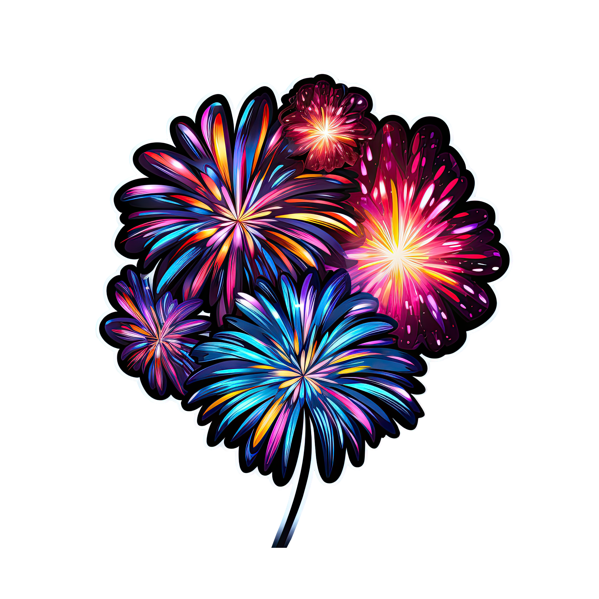 Preview for Colorful-fireworks-illustration-art-sticker-b3db1