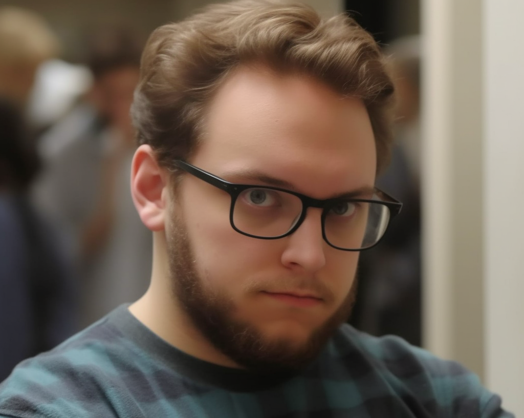 Preview for Man-with-glasses-and-beard-human-meme-background-76600
