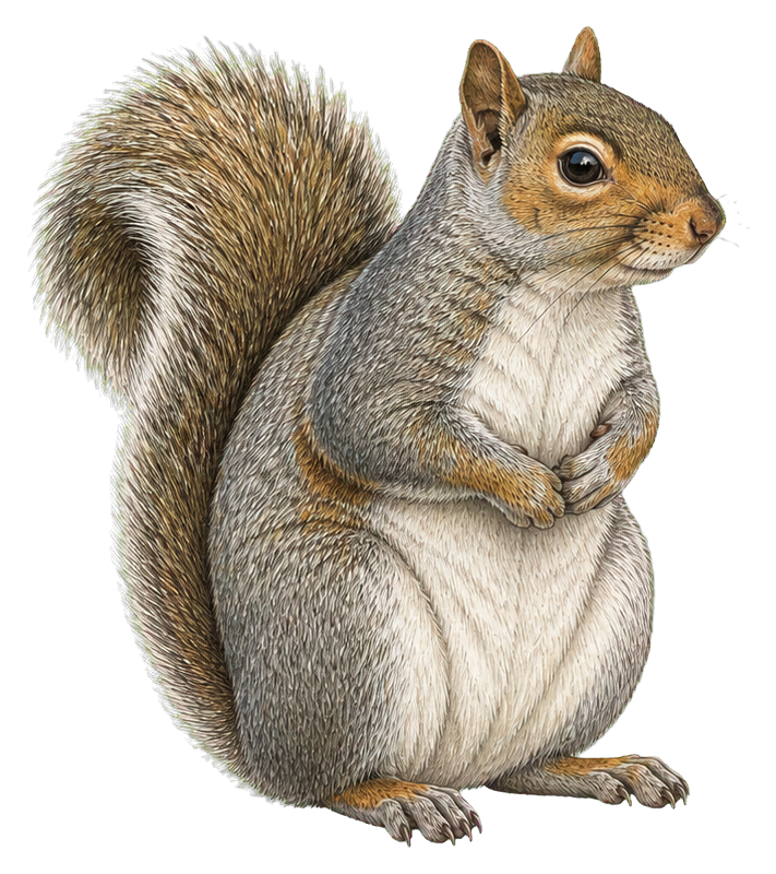 Preview for Eastern Gray Squirrel Vintage Sticker