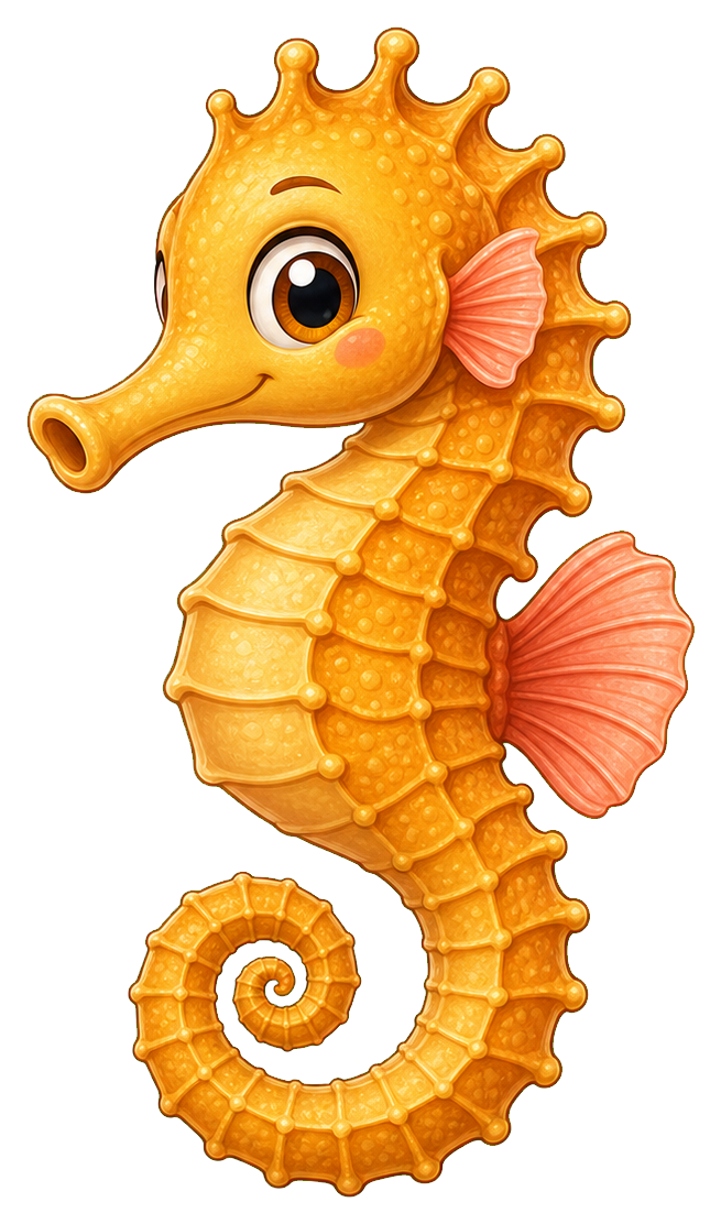 Preview for Seahorse Sticker For Ocean Designs
