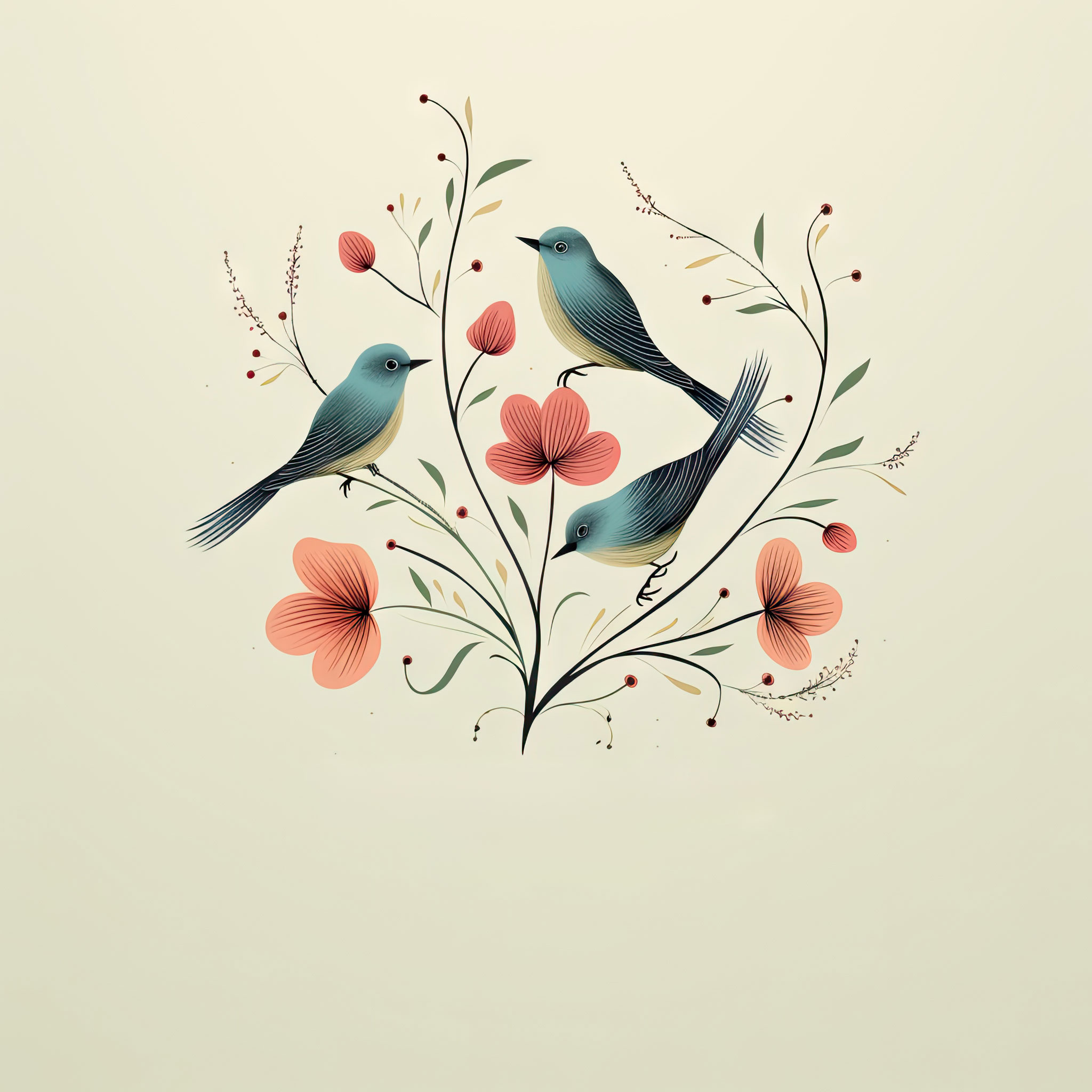 Preview for Birds-on-branch-illustration-logo-animal-sticker-689cf