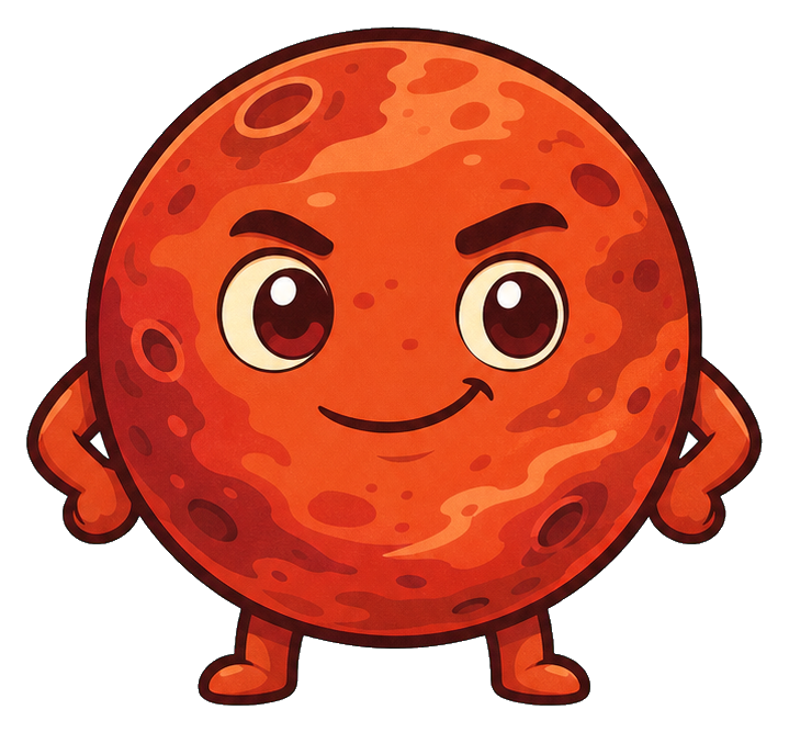 Preview for Mars Cartoon Sticker