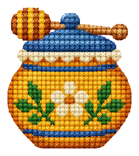 Preview for Cross Stitch Picnic Honey Pot
