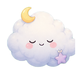 Preview for Sleepy Cloud Sticker For Cute Designs