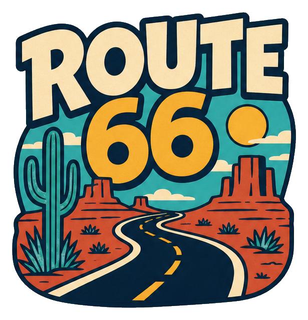 Preview for Route 66 Road Sticker