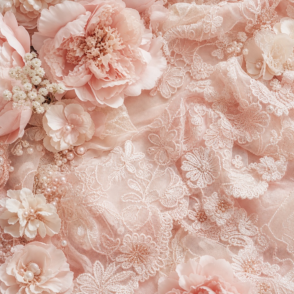 Preview for Blush Wedding Lace Floral Background