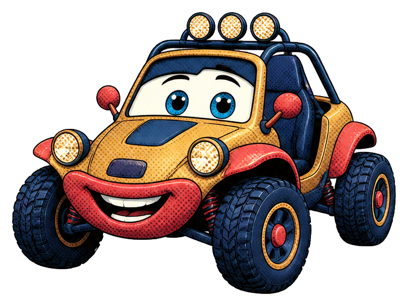 Preview for Adventurous Dune Buggy Character Sticker
