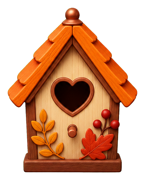 Preview for Wooden Birdhouse Sticker