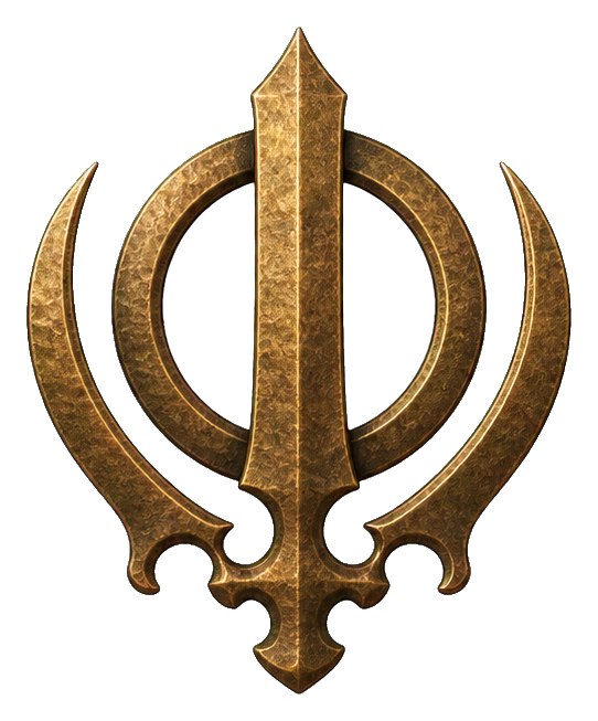 Preview for Hammered Bronze Khanda Sticker
