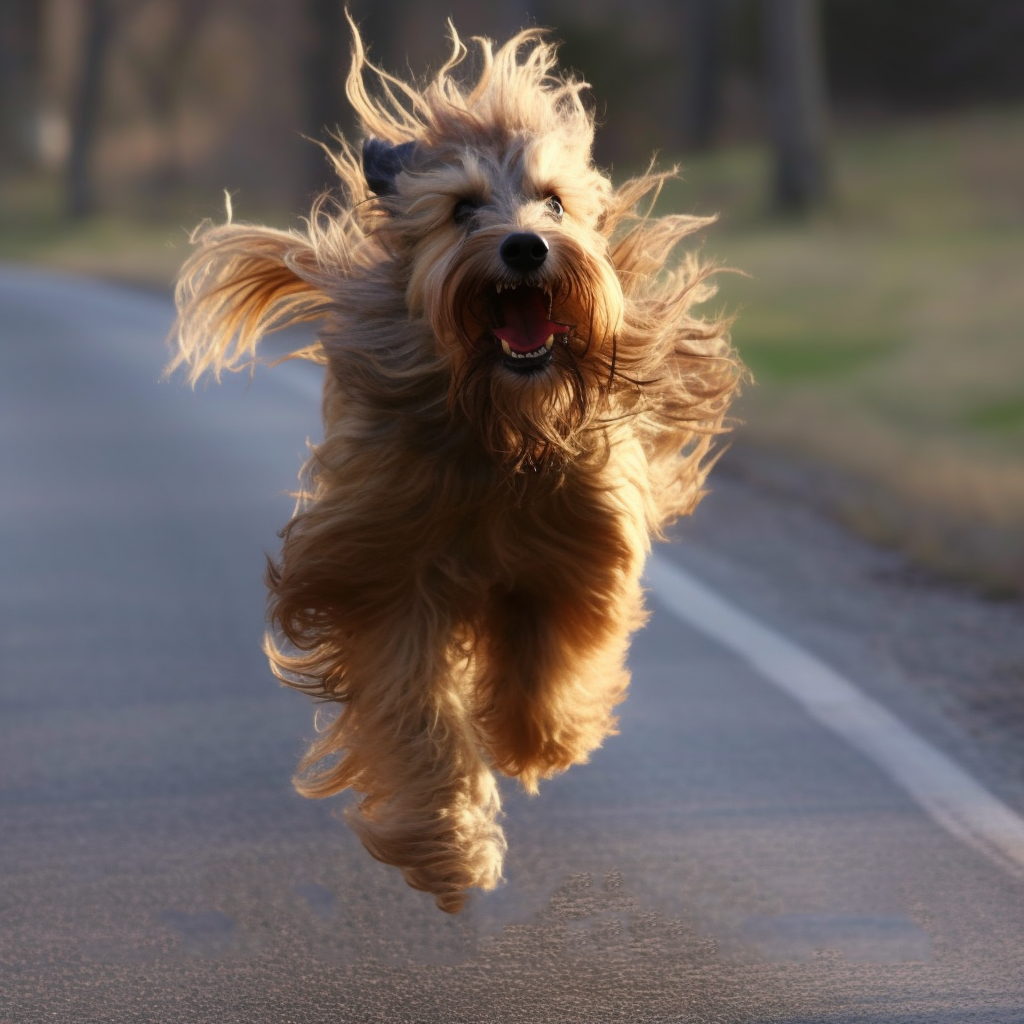 Preview for Happy-dog-running-road-dog-meme-background-8003c