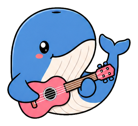 Preview for Whale Ukulele Sticker