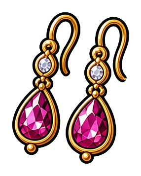 Preview for Earring Pair Sticker For Fashion Designs