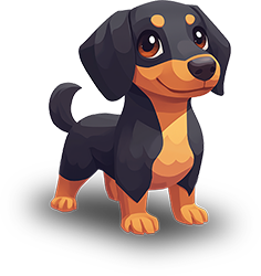 Preview for Cartoon-dachshund-illustration-animal-sticker-efedf