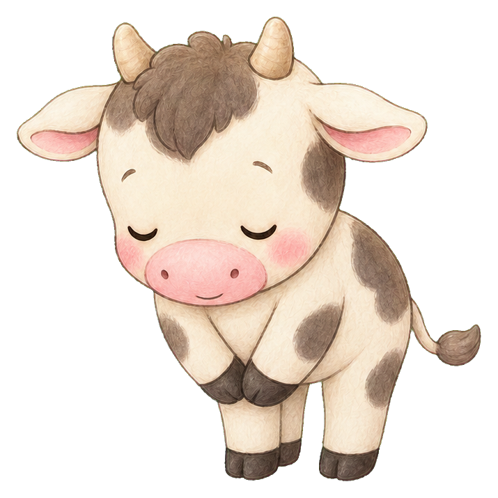 Preview for Kawaii Calf Bow Sticker