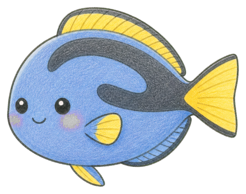 Preview for Blue Tang Fish Sticker