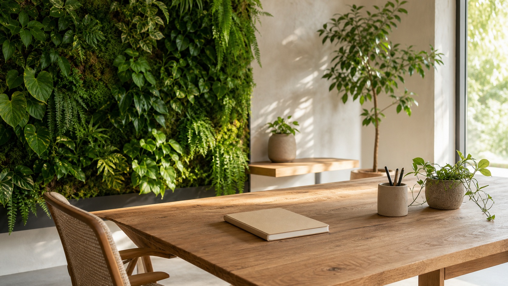 Preview for Biophilic Interior Background Stock Image