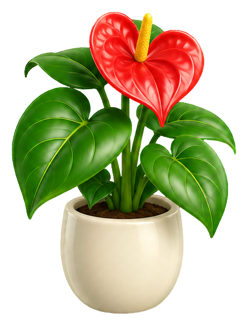 Preview for 3d Houseplants Anthurium Pot