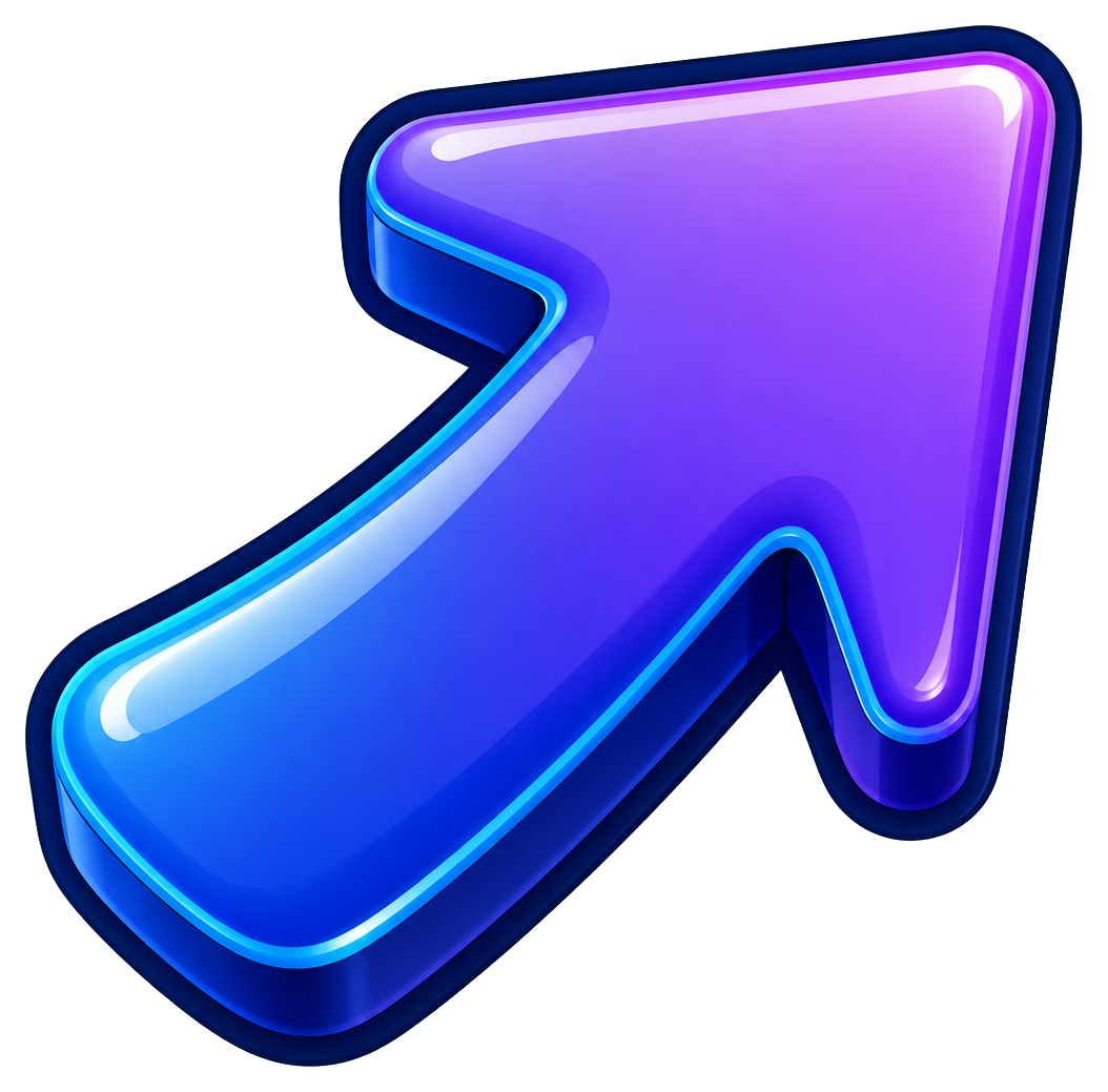 Preview for Glossy 3d Arrow Sticker