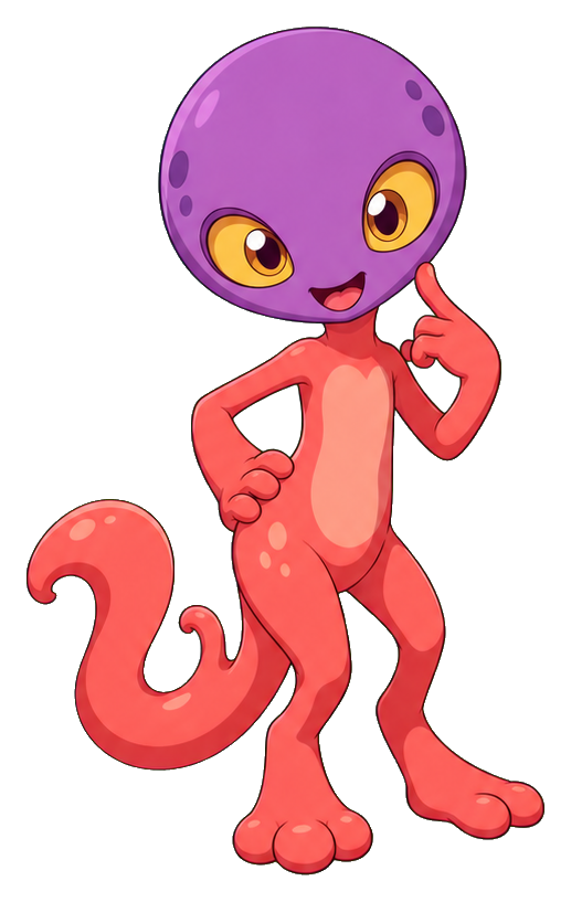 Preview for Cute Anime Alien Sticker