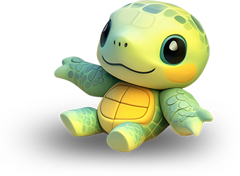 Preview for Cartoon-turtle-character-animal-sticker-39edf