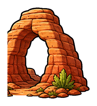 Preview for Canyon Arch Sticker For Western Designs