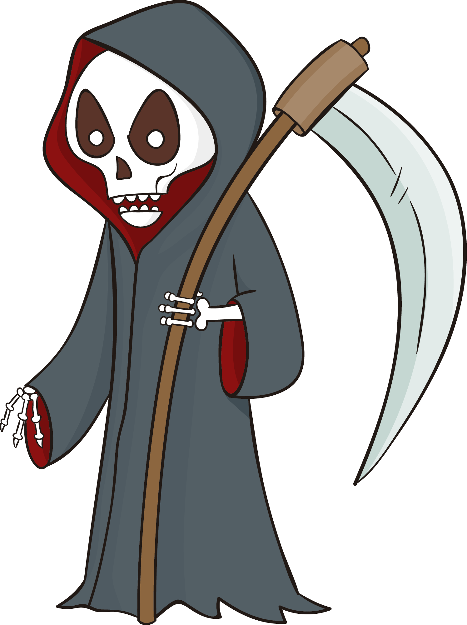 Preview for Cartoon-grim-reaper-illustration-halloween-characters-sticker-e57cb