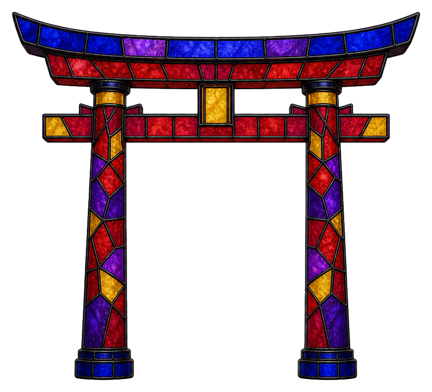 Preview for Stained Glass Torii Gate Sticker