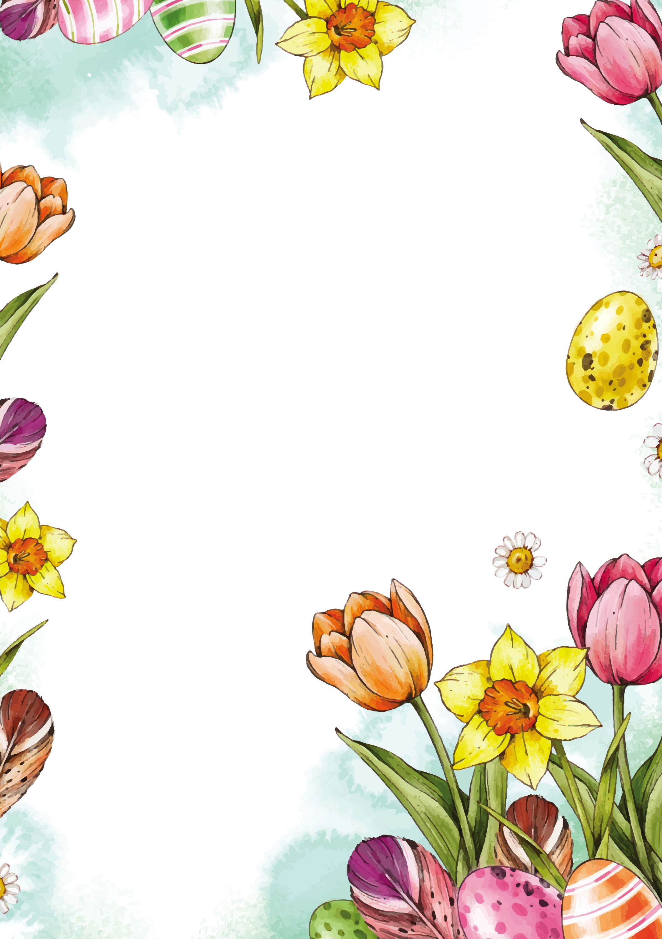 Preview for Easter-floral-frame-background-c42f5