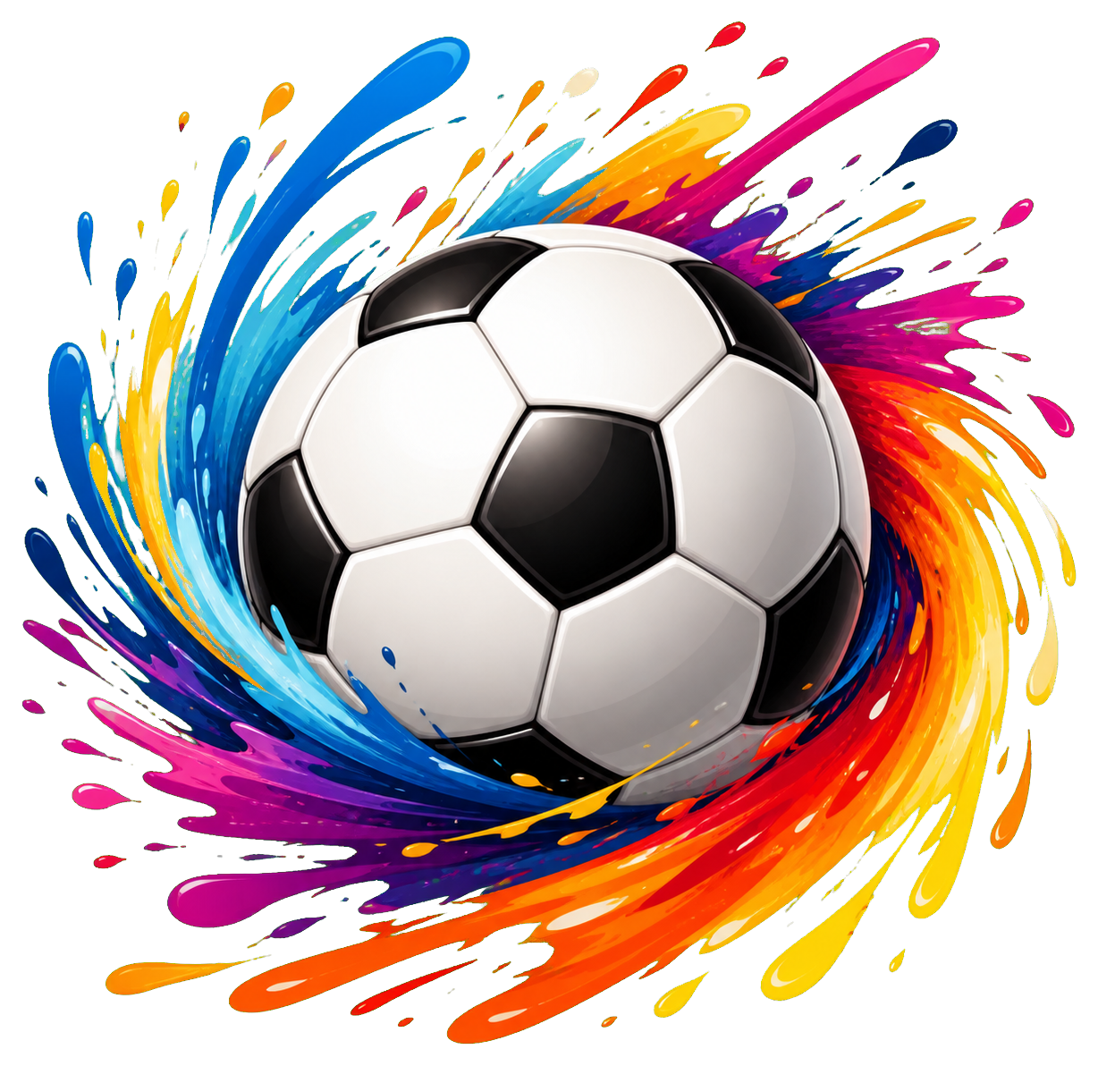 Preview for Soccer Ball Splash Sticker